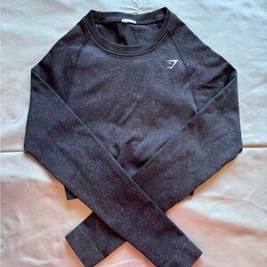 Gymshark Black Long Sleeve Top